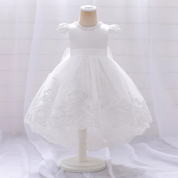 Toddler & Baby Girl's  Infant Bow Lace Party Dresses - Image 2