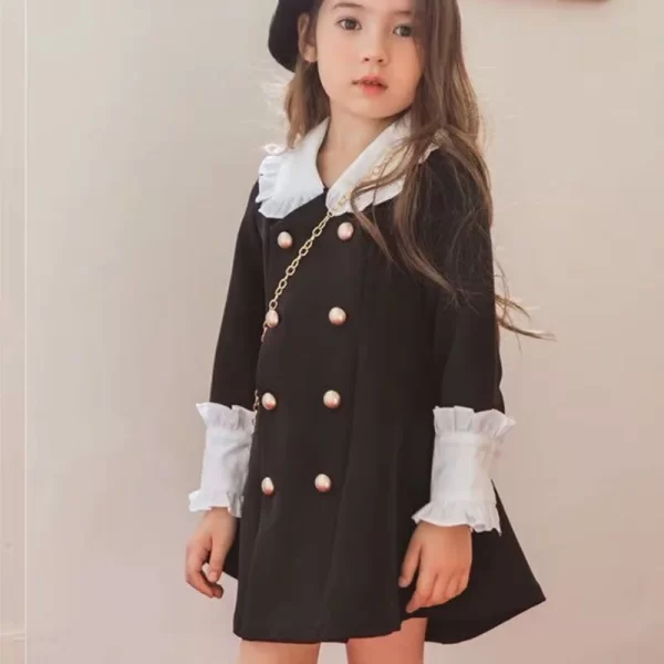 Cute English Style Dress, Girls - Image 4