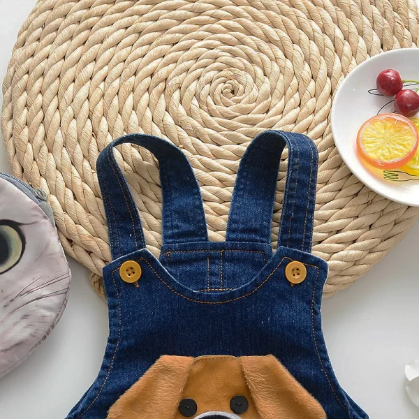 IENENS Toddler Overalls Baby Dungarees Kids Boy Jeans Jumpsuit Clothes Clothing Infant Playsuit Trousers 0-4 Years Denim Pants - Image 2