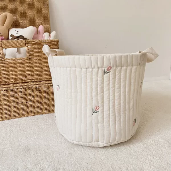 Cute Bear Embroidery Diaper/Storage Baskets - 2 sizes - Image 25