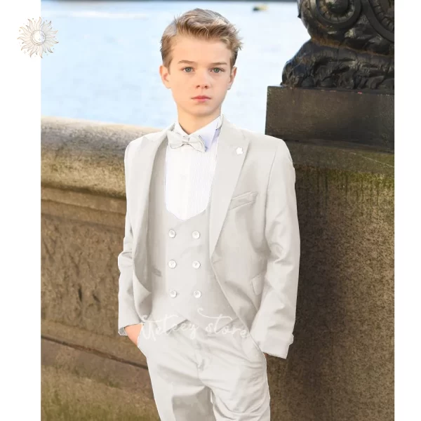 Boy's 3pcs Formal Suits Slim Fit - Image 12