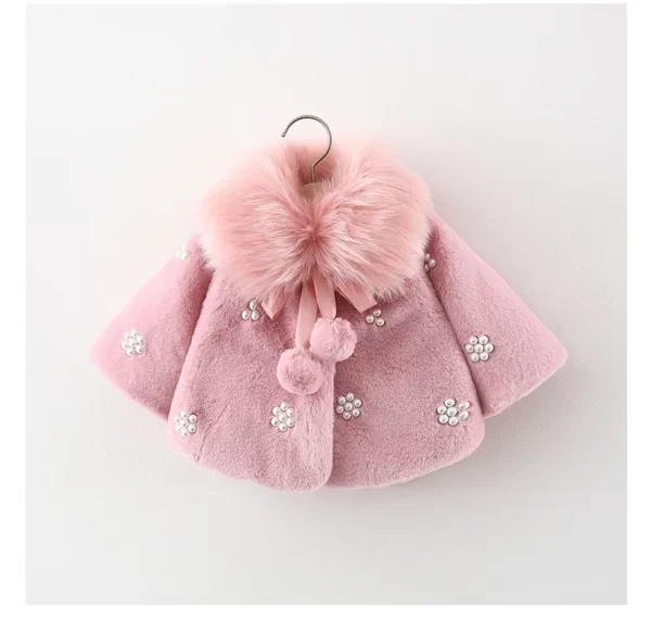 Baby Girl Hooded Cotton-Padded Jacket - Image 8