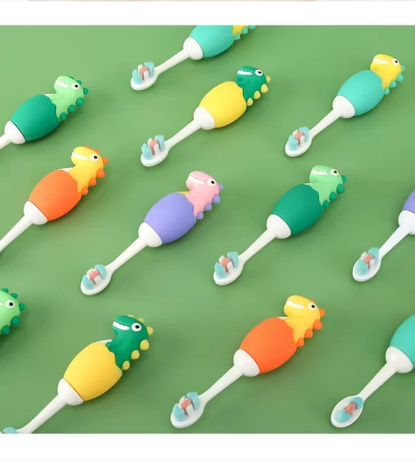 Kids Cartoon Toothbrush Soft Bristles and Anti Slide Handle - Image 9