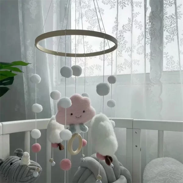 Cute Cloud Face Mobile Rattles Toys for Newborn 0-12 Months - Image 6