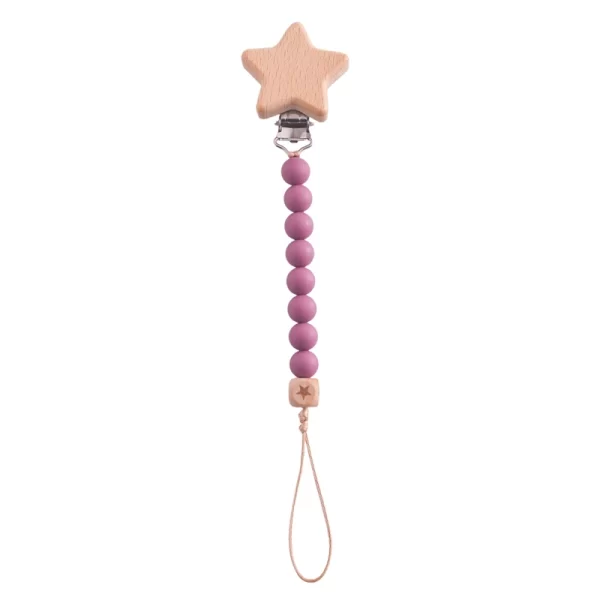 Baby Pacifier Flower Chain Beech Wood - Image 19