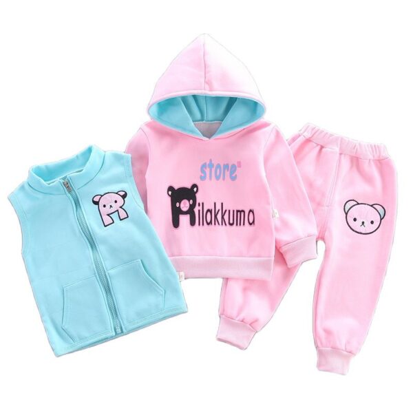 Cartoon Cat Hooded Vest Set - Image 19