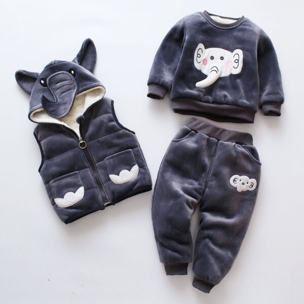 Cartoon Cat Hooded Vest Set - Image 15