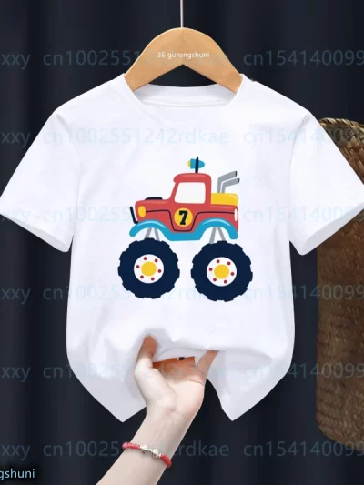 Cute Truck/Tractor T-shirt Boys