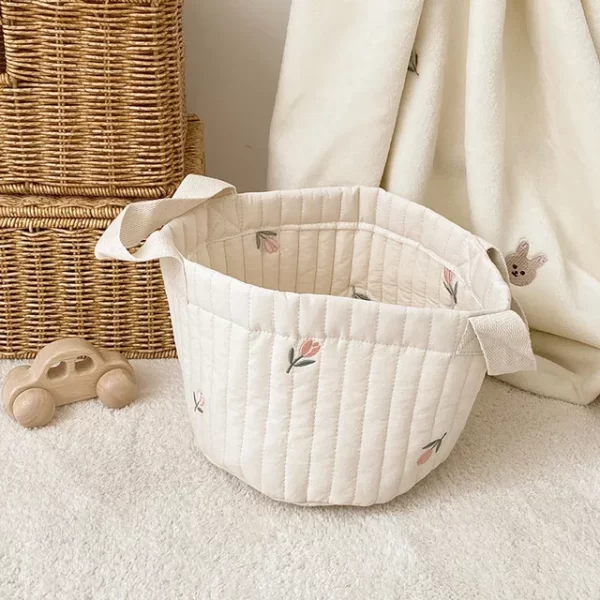 Cute Bear Embroidery Diaper/Storage Baskets - 2 sizes - Image 23