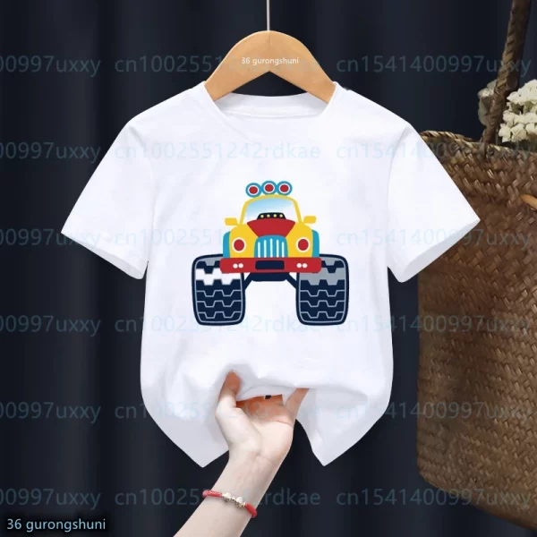 Cute Truck/Tractor T-shirt Boys - Image 11