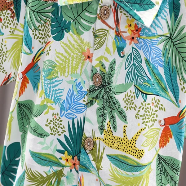 IENENS Boy's Tropical Shirt + Shorts Set - Image 4