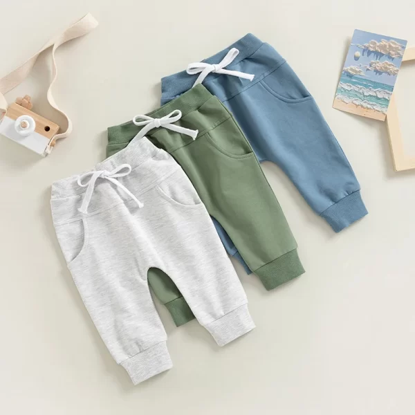 Toddler Baby Boy's Sweatpants Elastic Waist Drawstring