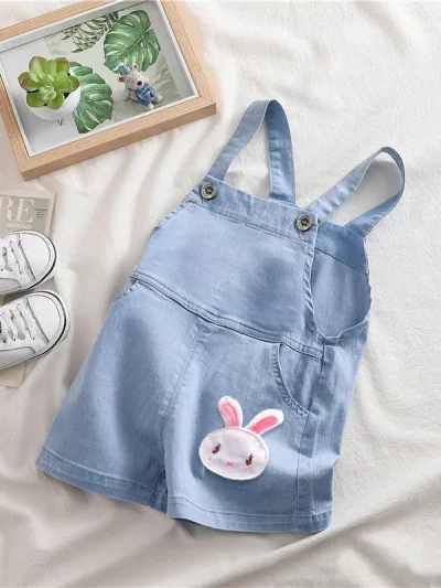 Cute Overall Jean Shorts