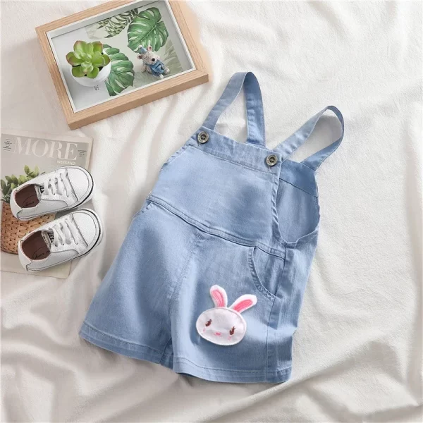 Cute Overall Jean Shorts