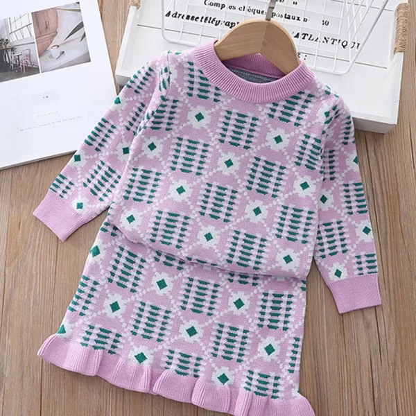 Fall toddler/girl sweaters  knitted set - Image 20