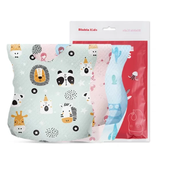 Disposable Waterproof Bib 5pk Baby Accessories - Image 2