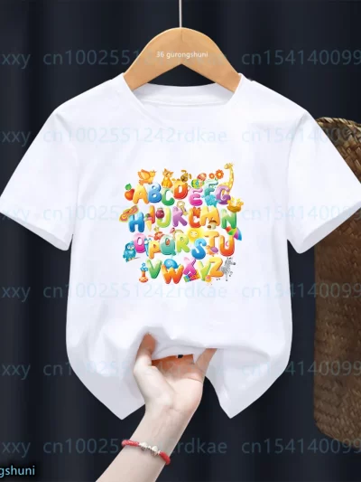 Cute Letter Printed T-Shirt Toddler