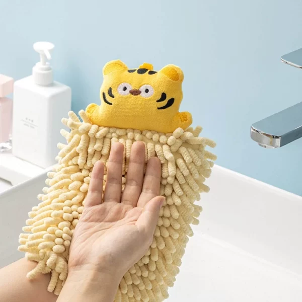 Adorable Chenille Hanging Hand Towel - Image 2