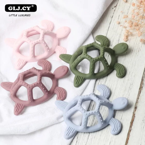 Baby Silicone Teether Turtle - Image 2