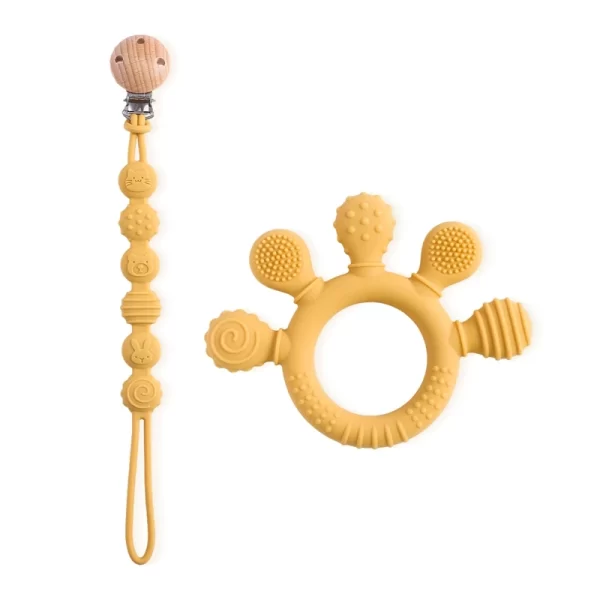 Finger Teether Silicone Pacifier Chain - Image 13