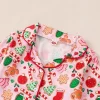 Toddler Girl's Christmas Pajamas Sets - Image 3