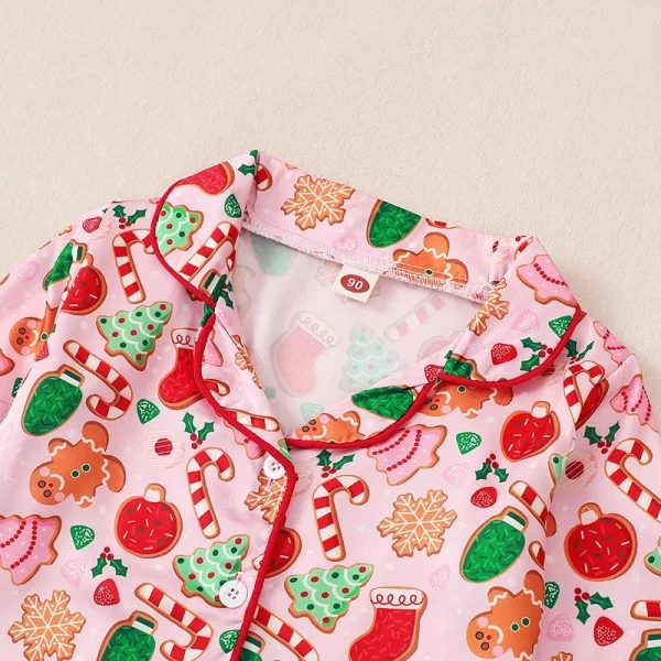 Toddler Girl's Christmas Pajamas Sets - Image 3