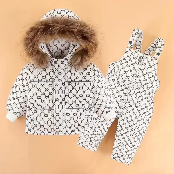 2Pcs Toddler Down Snowsuit 1-4Y - Image 7