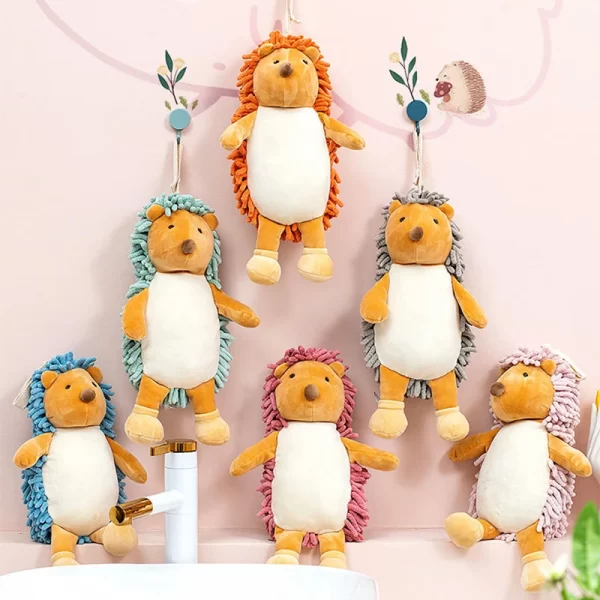 Cute Hedgehog Chenille Hand-Wiping Doll