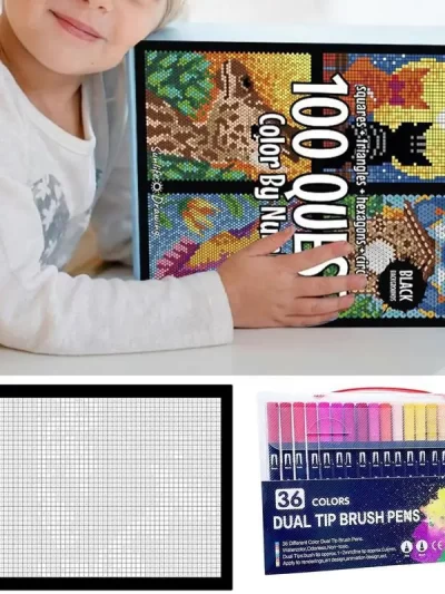 100 QUEST Color by Numbers Book