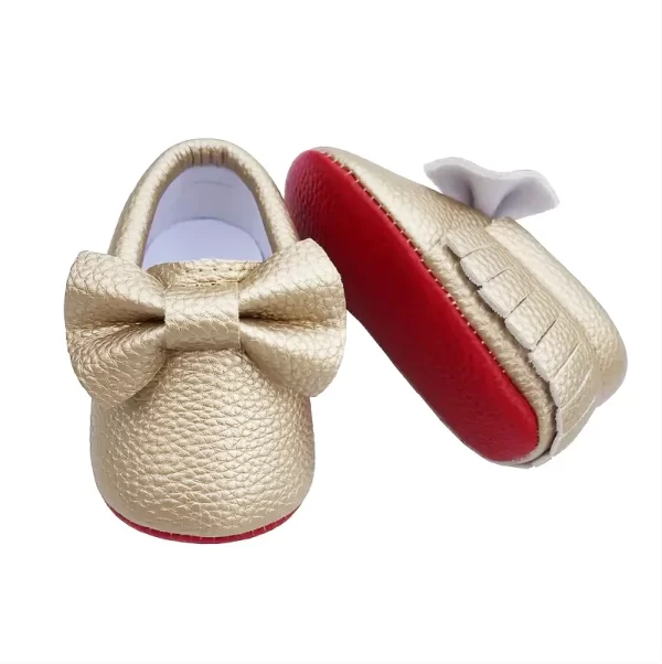 Bowknot Leather Baby Shoes - Image 3