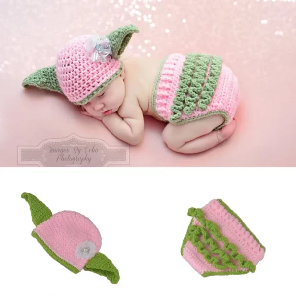 3pcs Baby Photography Set Wool Knitted Assorted - Image 17