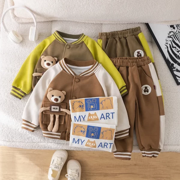 MILANCEL 3Pcs Autumn Kid's Clothes Set - Image 5