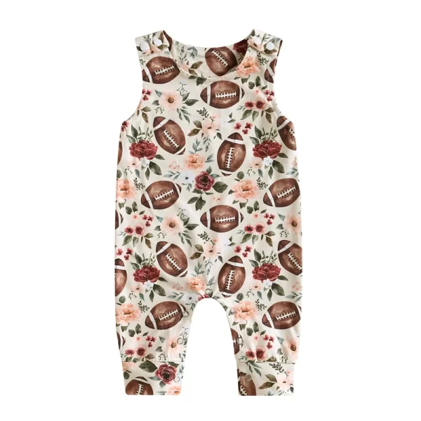 Cute Sports Themed Infant Jumpsuit - Image 7