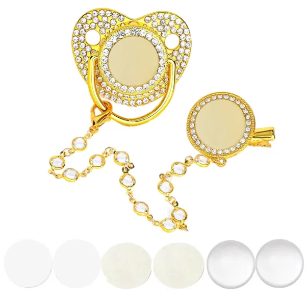 Baby Bling Pacifier/Clip/Holder Personalized - Image 11