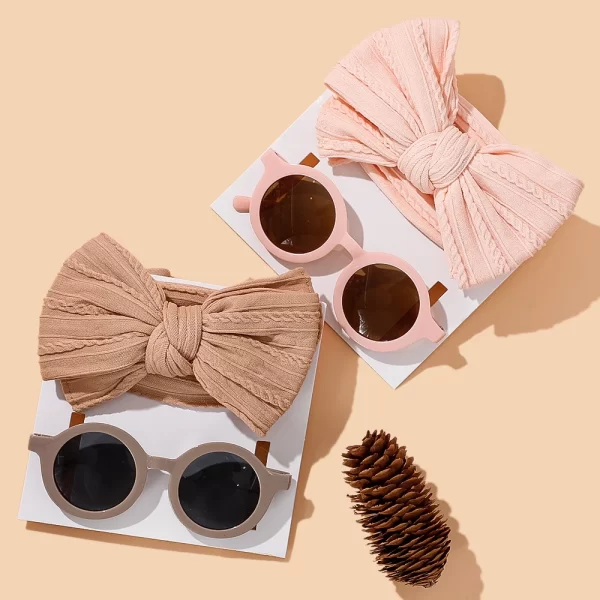 2Pcs/Set Sunglasses/Bow - Image 2