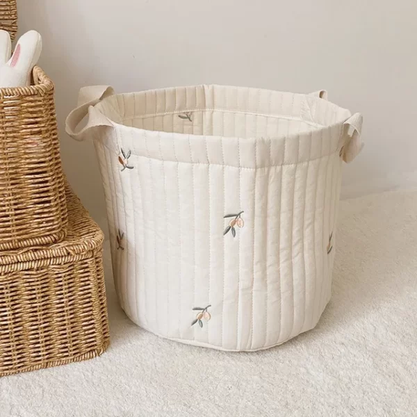 Cute Bear Embroidery Diaper/Storage Baskets - 2 sizes - Image 8