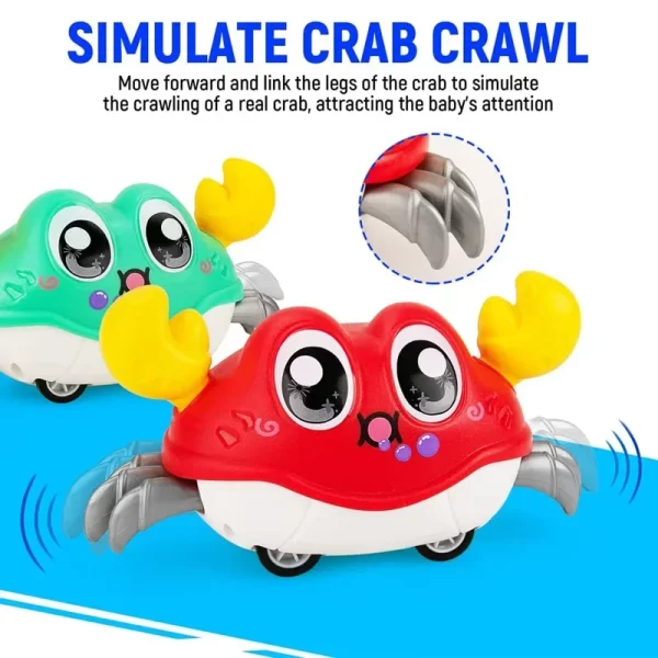 Crawling Crab Tummy Time Baby Sensory Toys - Image 4