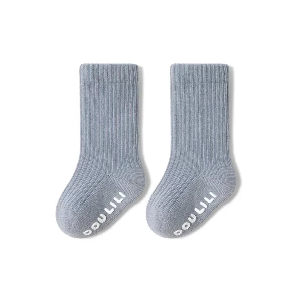 Children's Cotton Socks Knee High Ribbed - Image 9