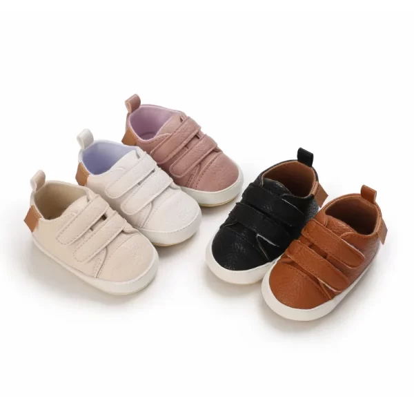 Retro Leather Shoes Multicolor - Image 4