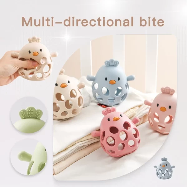 Baby Toys Silicone Hollow Teether BPA Free - Image 2