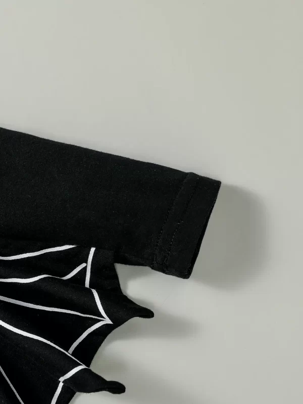 Baby Boys Long Halloween Bat Costume Hooded Jumpsuit - Image 4