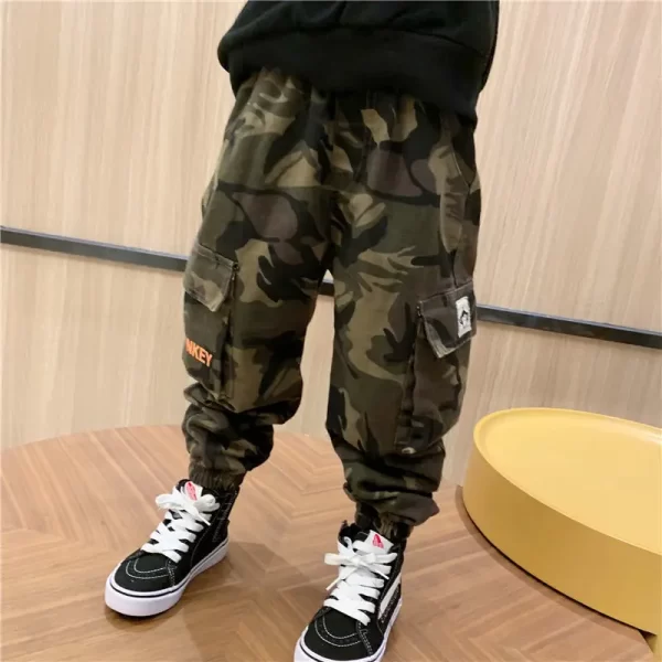Children's Camouflage Cargo Pants - Image 4