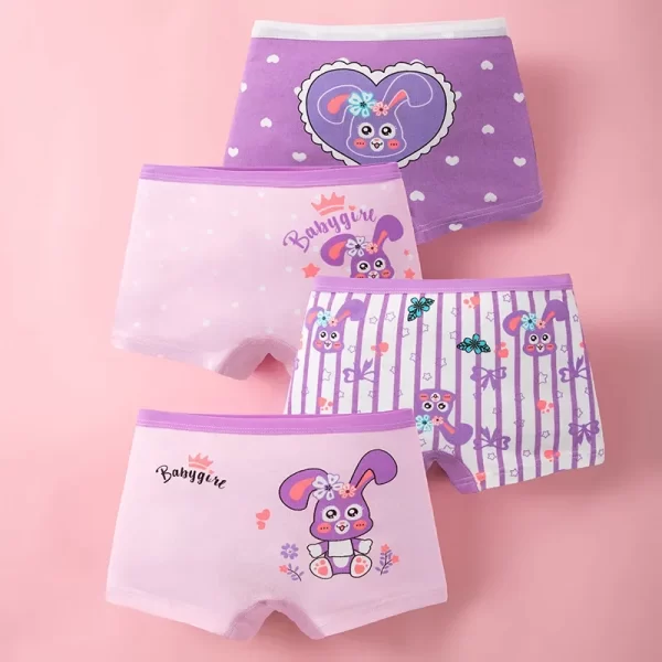Cute Cotton Girl's Boxer Briefs - Image 2