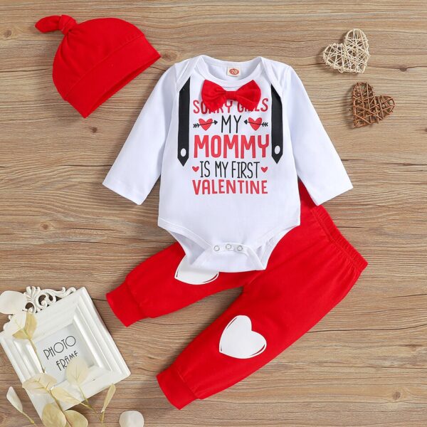 Heart Print Baby Suit Set - Image 6