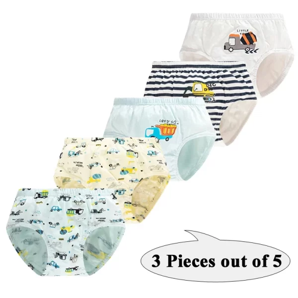 3 Pcs Boy's Underwear Cotton - Image 14
