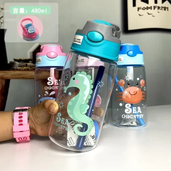 480ML Kids Water Sippy Cup - Image 21