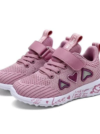 Girl's Cute Light Mesh Sneakers