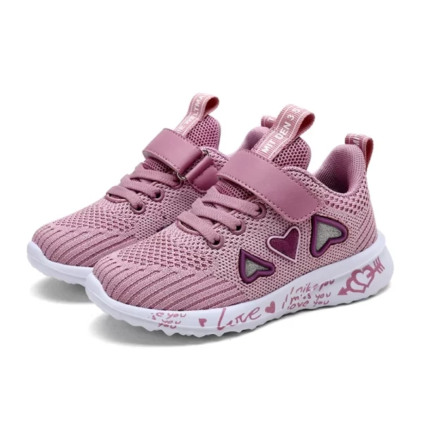 Girl's Cute Light Mesh Sneakers - Image 9