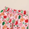 Toddler Girl's Christmas Pajamas Sets - Image 6
