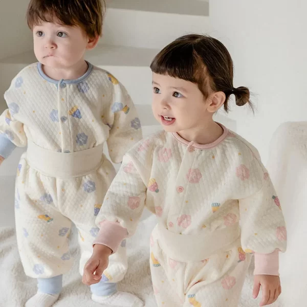 ﻿ Winter  Kid's Homewear Thermal Underwear Set 0-4 Y Toddler - Image 4